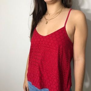 Hollister Red Lace Cami 💫